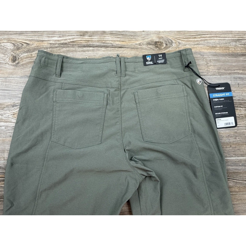 NEW  Kuhl Women's Trekr Pants‎ W/Capri Conversion Olive Green 14P Hike Gorpcore - Picture 7 of 16